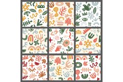 Contemporary forms pattern. Textile fabrics design projects Product Image 1