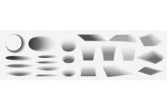 Round and square shadow. Realistic floor shade effect with s Product Image 1