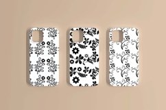 Black &amp; White Floral V02 Seamless Patterns Collection Product Image 5