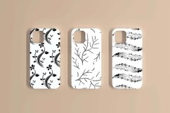 Black &amp; White Floral V03 Seamless Patterns Collection Product Image 6
