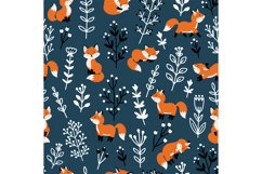 Funny foxes seamless pattern Product Image 1