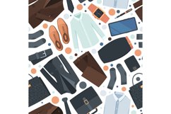 Clothes pattern. Textile design with different business clot Product Image 1