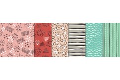 Modern doodle seamless pattern. Hand drawn contemporary text Product Image 1