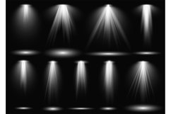 Light. Spotlight stage beam, projection studio beams of ligh Product Image 1