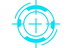 Futuristic frame. Cyberpunk HUD screen Product Image 1