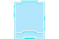 Futuristic frame. Cyberpunk HUD screen Product Image 1