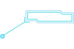 Futuristic frame. Cyberpunk HUD screen Product Image 1