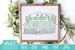 Readers Gonna Read SVG | Book Lover Saying SVG, PNG Product Image 1