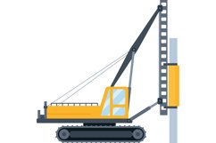 Pile driving machine. Construction machine. Product Image 1
