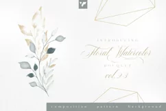 Floral Watercolor Bouquet Vol23 Product Image 1