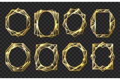 Golden glass frames Product Image 1