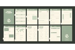 Notebook pages. Daily planner book with calendars goal remin Product Image 1