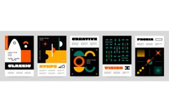 Brutalism shapes posters. Abstract contemporary minimalistic Product Image 1