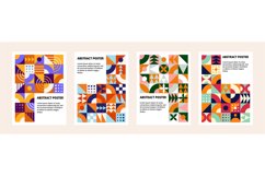 Contemporary geometric banners. Abstract bauhaus posters, ar Product Image 1