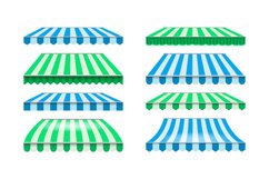Shops striped canopy Product Image 1
