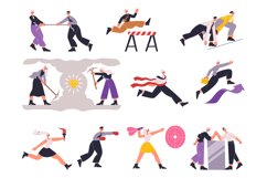 Business workers characters professional career struggle com Product Image 1