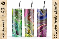 20 Oz Abstract Skinny Tumbler Bundle 14.6 Packs In One Product Image 7
