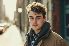 Confident young man in urban setting Product Image 1