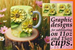 3D Petal Euphoria: Sublimation 11oz/15oz Mug Product Image 1