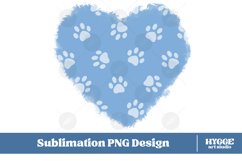 American 4th of July Cat Dog Paw Background Png Sublimation Product Image 1