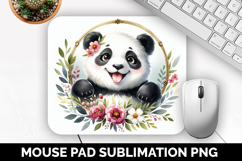 Panda, Cute Animal Mouse Pad PNG, Animal Lover Gift Product Image 1