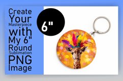 Giraffe Round Design Spring Sublimation Projects Product Image 1