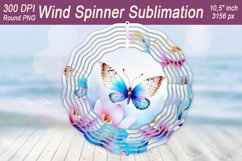 Butterfly Wind spinner PNG | Spring Wind spinner sublimation Product Image 1
