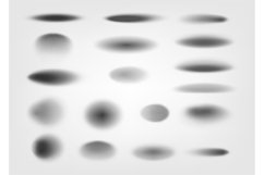 Floor shadows. Realistic circular ball gradient, bottom circ Product Image 1