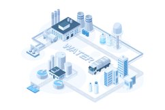 Isometric water purification system, wastewater treatment co Product Image 1