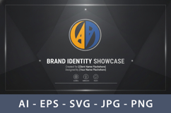 Abstract AA Letter Logo Design in Circle Product Image 3