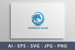 Dynamic Horse Head Circle Logo Design Concepts Product Image 2