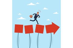 An unstable, shaky path to success. Not stable career growth Product Image 1