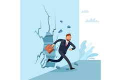 Business without barriers. Overcoming obstacles. Breakthroug Product Image 1