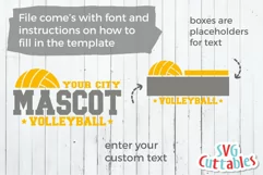 Volleyball SVG | Volleyball Template 0029 | Shirt Design Product Image 4