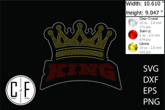 King Crown Rhinestone Template Product Image 1