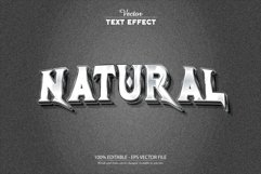 Silver text effect, editable grey text style Product Image 1