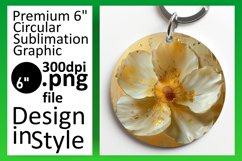 Vibrant Petals: Sublimated Round Designs Design PNG Product Image 1