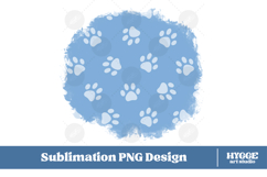 American 4th of July Cat Dog Paw Background Png Sublimation Product Image 1