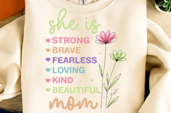 Mother's Day PNG, She is Mom PNG, Boho Mama Floral PNG, Mama Product Image 16