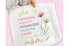Mother's Day PNG, She is Mom PNG, Boho Mama Floral PNG, Mama Product Image 17