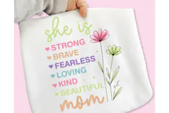 Mother's Day PNG, She is Mom PNG, Boho Mama Floral PNG, Mama Product Image 17