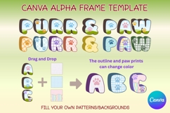 Purr &amp; Paw Canva Alphabet Frame Product Image 1