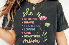 Mother's Day PNG, She is Mom PNG, Boho Mama Floral PNG, Mama Product Image 5