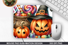 Halloween Mouse Pad Sublimation, Halloween Mouse Pad PNG Product Image 1