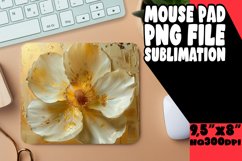 Vibrant Petals: Sublimation Mouse Pad Designs Design PNG Product Image 1
