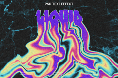 Psychedelic Liquid PSD Text Effect Graphic Design Product Image 1