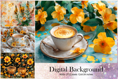 Flower Background Wallpaper Backdrop Wallart_212 Product Image 1