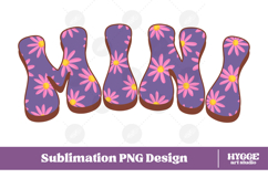 mini Png Retro Flowers Mother&#039;s Day Floral Mom Sublimation Product Image 1