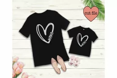 Mommy and me SVG | Mom svg | mom life svg | mama svg Product Image 1