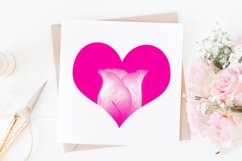 Rose Hearts Clipart Set for Valentines Day Product Image 8